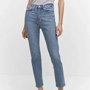 Mango MNG Slim Cropped Blue Jeans NWT Plus‎ 16